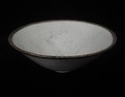 Rare Old Chinese  ding  Kiln Hand Carving Phoenix White Porcelain Bowl Mark