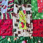      Handmade Christmas Patchwork Quilt     36    X 46        Cozy Holiday Lap Blanket