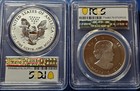 2019 Pride Of Two Nations 2pc Set Us Set Pcgs Pr70 Fs Dual Flag Label Box   Coa