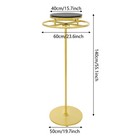 Round Clothing Rack Clothes Display Rack 360   Rotatable Garment Rack Iron wood