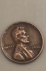 1956 D Lincoln Wheat Penny Error  L On The Rim