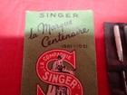 Rare Vintage 1951 Singer Sewing Machine Needles Paris Sewing Needles