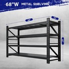 8000lb Heavy Duty Steel Shelves 68 w  Garage warehouse Rack Metal Storage Rack