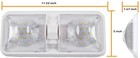 5 Pack 12v Led Rv Interior Lights  4500k Neutral White Led Dome Light 5 Packs