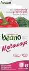 Beano Strawberry Meltaways Gas Prevention  15 Count  pack Of 1  