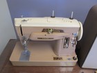 Untested Read Singer 403a Slant-o-matic Sewing Machine W  Pedal And Carry Case