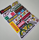 Motorbike Sticker Sheet A4 Graphics Decals Sponsor For Suzuki Yamaha Ducati Ktm