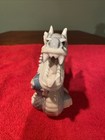 Yoshimi K Dragon Blue Porcelain Made In Japan Asian Decor Figurine