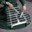 Cvnc440hz Sound Therapy Quartz Crystal Singing Harp W  8 Notes Alumina Alloy Box