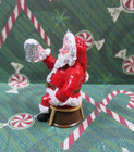 Vintage Santa With Beer mug Pewter Thimble