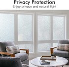 Window Privacy Film Frosted Glass Static Cling Sun Heat Block 17 5 x78 7 