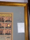 Vintage Vanguard Studios Henri Chatelain Nautical Map Framed Ship Chart