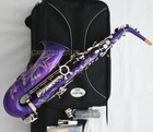 Prof Purple Eb Alto Saxophone Sax Silver Nickel Keys By Weibster Musical