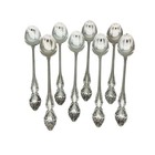 8 Oneida Baroque Rose Silver Plate 1881 Rogers Ltd Silverware Ice Tea Spoons