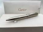 Gorgeous Cartier R De Full Silver Metal Body  blue Ink ballpoint Pen