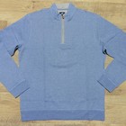Johnnie-o Mens M Medium Sully Pullover Laguna Blue 1 4 Zip Golf Sweatshirt