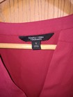 Simply Vera Verawang Long Sleeve Blouse Casual Dress Womens Size Small Red