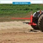49  3 Point Hay Bale Spear Receiver Hitch Cat 1 Tractor W gooseneck Ball 3000 Lb