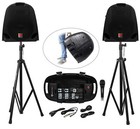 Rockville Portable Dual 10  Ipad iphone laptop Youtube Karaoke System W mixer