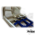 Yamaha Raptor 700  Nerf Bars  Pro Peg  Alba Pro Elite  Silver Blue 197 T7 Sl