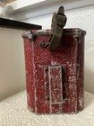 Antique Grether Fireman Fire  Dept 1917 Red Firefighter Lantern Lamp Light Rare