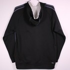 Adidas Hoodie Mens Sz Xl Black White Gray Large Logo Long Sleeve Striped