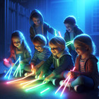 Glow Sticks Bulk 100-600 Pack 8    Ultra Bright Glow Sticks Party Pack Multicolor