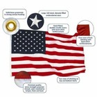 2 - 3  X 5  Ft Embroidered U s a  American Flag With Brass Grommets - Two Pack