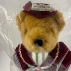 Vintage 1990s Avon Victorian Teddy Bear - New In Bag With Certificate With Stand