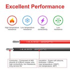 14 Awg Gauge Silicone Wire Electrical Cable   20ft Red  20ft Black   