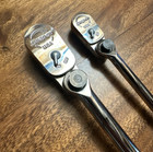  new  Snap On Tools Fh80mp And Th72mp Hi Viz Yellow Indexing Ratchet Combo Set