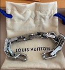 Louis Vuitton Monogram Silver Chain Link Bracelet-7 4      Msrp-  600