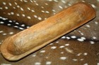  Carved Wooden Dough Bowl Primitive Wood Trencher Tray Rustic Home Decor 18-22 
