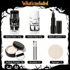 Black   White Oil Face Body Paint Washable Halloween Cosplay Makeup