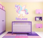 Unicorn Name Wall Decal Sticker Mural Vinyl Kids Bedroom Nursery Decor Art M-70