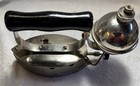 Vintage Gas Powered Sad Iron The Diamond Iron  With Trivet  Pump   Funnel Akron