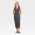 Women s Denim Button-down Ankle Dress - Universal Thread