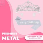 Papoopy Birthday Tiara And Crown With Sash  Birthday Tiara For Women Party Si   