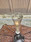 Antique 1903 Marked Centerpiece Table Vase Metal Silver Plated Dragons