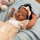 Lifelike 18  Reborn Baby Doll - Realistic African American Girl With Feeding Kit