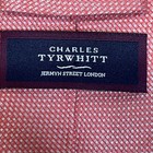Charles Tyrwhitt Silk Linen Tie Mens 3x60 Pink Coral Textured Weave Coastal