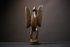 African Senufo Bird Figure Hand Carved Tribal Sculpture Vintage Art-g4496