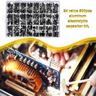 500pc Radial Electrolytic Capacitor Assortment Kit 24 Value 0 1uf-1000uf 10v-50v