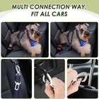 Lukovee Dog Car Harness Seat Belt  Adjustable Mesh Breathable Vest With Elastic