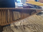 Vtg Wood Model Allagash River Canoe Maine River Guide Boat Replica