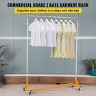 3 Set Z-truck Clothing Rack Rolling Garment Z-rack Lockable Casters Heavy-duty
