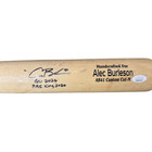 Alec Burleson St Louis Cardinals Autographed 2026 Game Used Bat W  Inscriptions