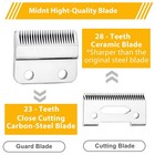 Professional Clipper Replacement Wedge Blades Compatible 808-2pack  Silver