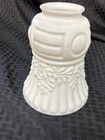 White Milk Glass Antique Glass Shade With Design Pattern