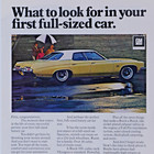 1972 Buick Lesabre Vintage 4 Door Ht Original Print Ad 8 5 X 11